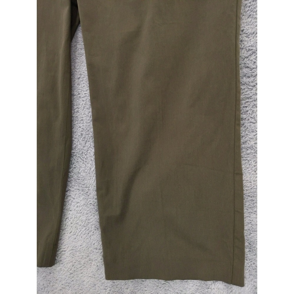 Talbots Bristol Pant Plus Petite Olive Green Wide Leg Casual Dress Pants 18WP - Picture 3 of 9
